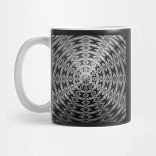 Sacred Geometry 3D Titanium Heart Pyramid Architecture Mug